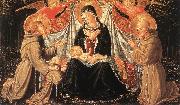 GOZZOLI, Benozzo Madonna and Child with Sts Francis and Bernardine, and Fra Jacopo dfg oil painting artist